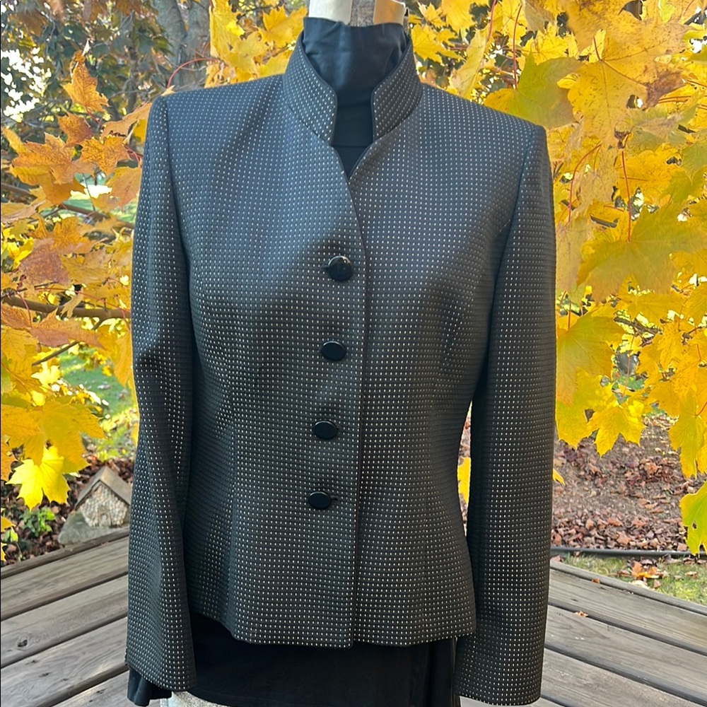 Chic Black and Gold Women's Blazer